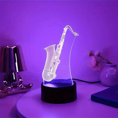 Saxophone 3D Night Light