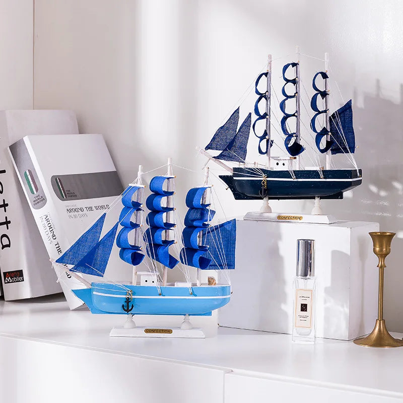 Wooden Sailing Boat Model