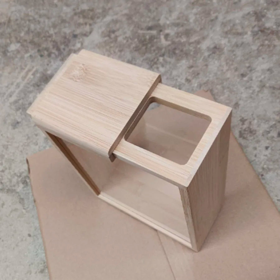 Bamboo Cereal and Food Dispenser