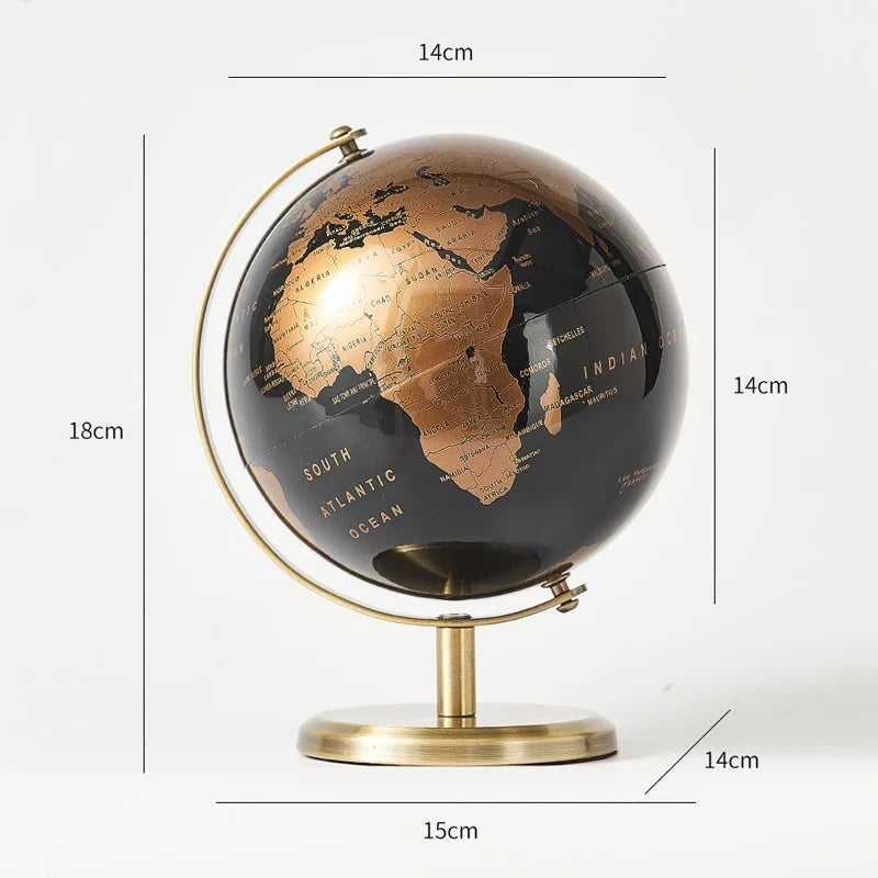 Retro & Modern Decorative World Globe for Home & Study