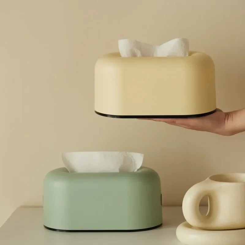 Modern Minimalist ABS Tissue Box Cover & Organizer