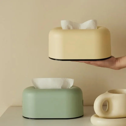 Modern Minimalist ABS Tissue Box Cover & Organizer