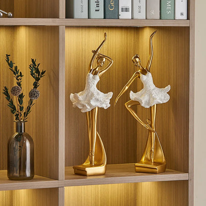 Nordic-Style Ballet Dancer Desktop Decor