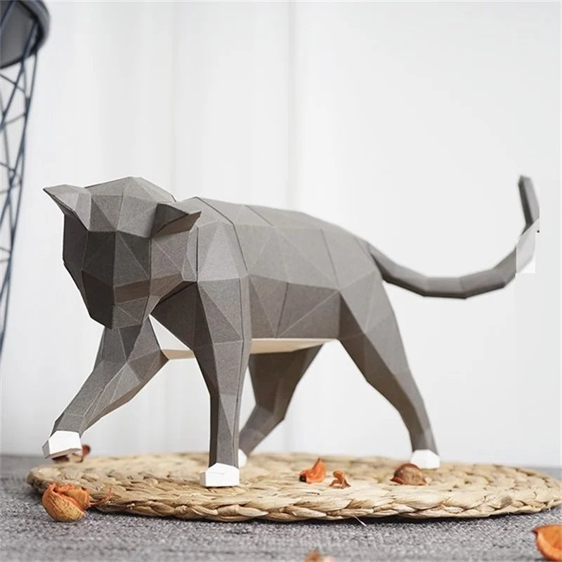 The Papercraft Purr-fection 3D Cat Model Kit