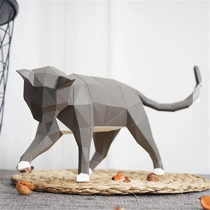 The Papercraft Purr-fection 3D Cat Model Kit