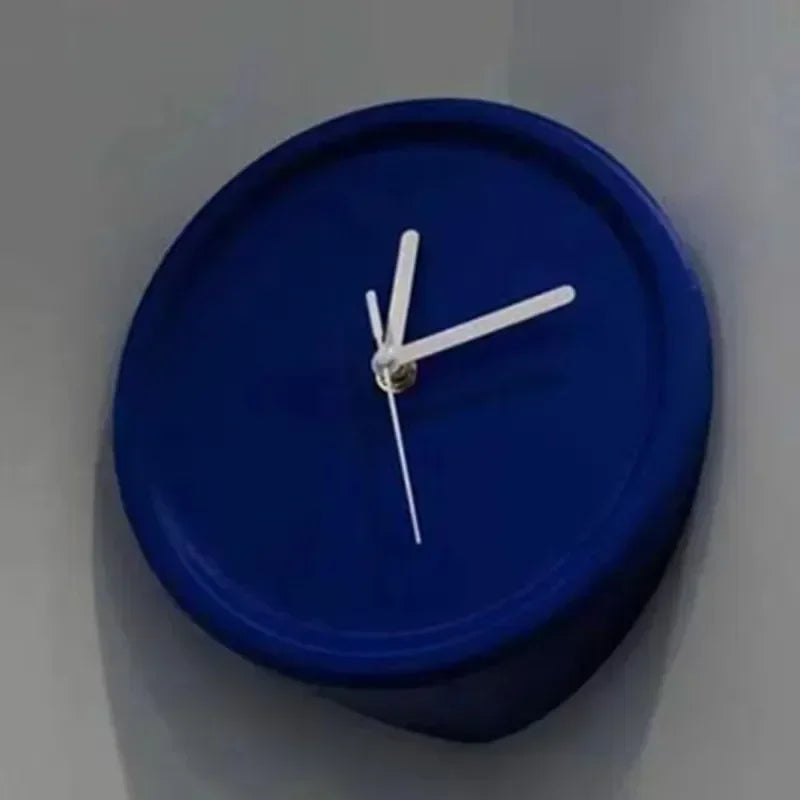 Minimalist Round Corner Wall Clock