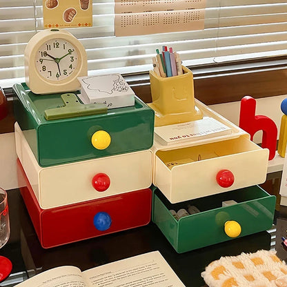 Stackable Dopamine Desktop Drawer Storage Box