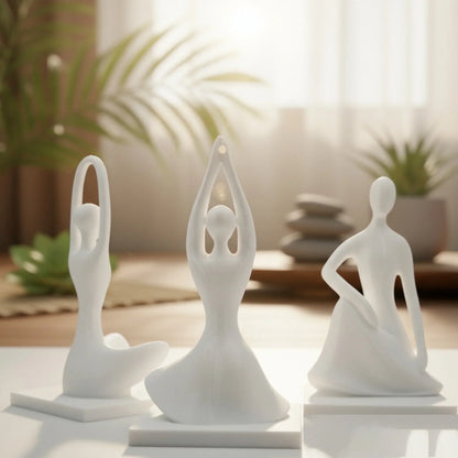 Simple Zen Yoga Figure Ornaments for Meditation Spaces