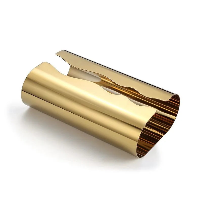 Nordic Stainless Steel Mirror Napkin Holder Desktop
