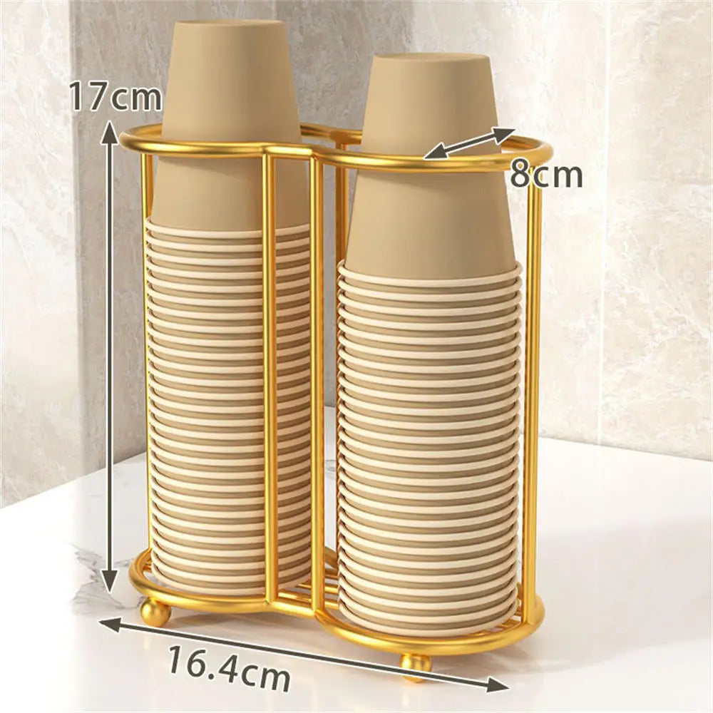 High-Capacity Disposable Cup Holder & Organizer Rack