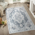 Heritage Medallion Rug | Foldable Non-Slip Oriental Style Carpet