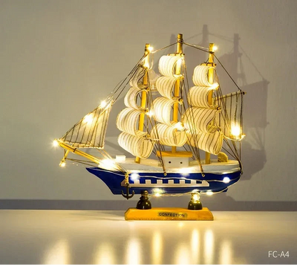 Creative & Luxury Metal Sailing Ship Model Figurines