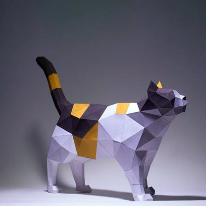 The Papercraft Purr-fection 3D Cat Model Kit
