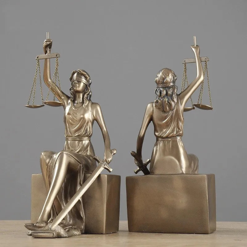 Themis Bookend Statue