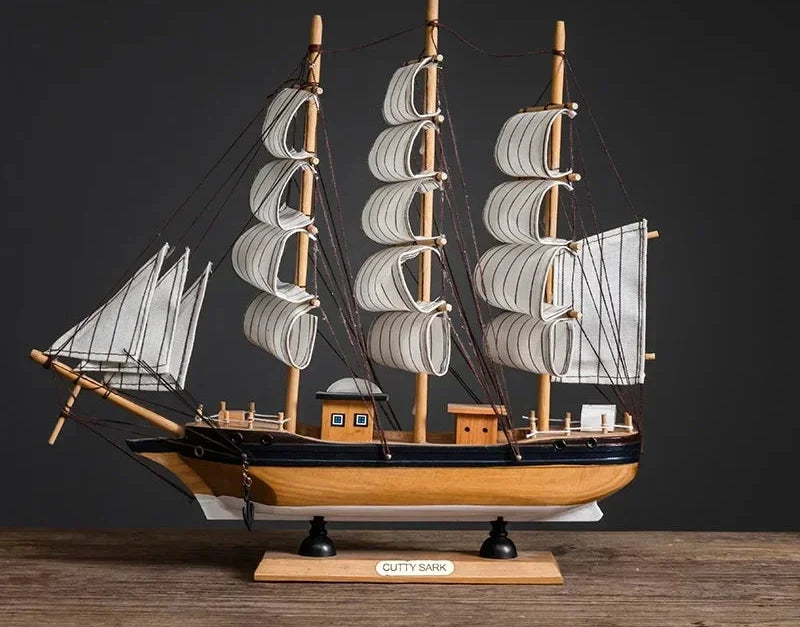 Creative & Luxury Metal Sailing Ship Model Figurines