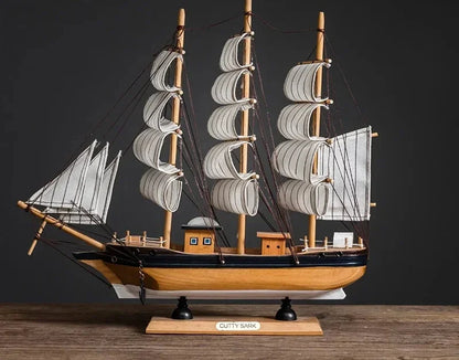 Creative & Luxury Metal Sailing Ship Model Figurines