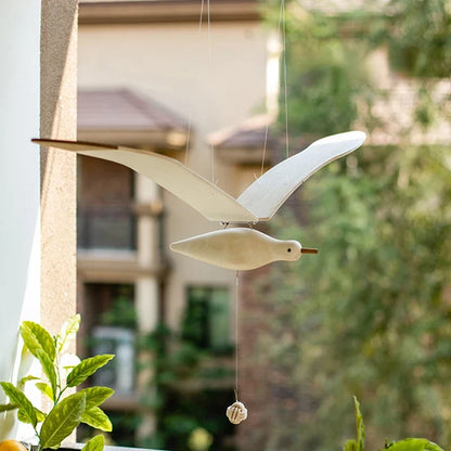 Handcrafted Wooden Flying Bird Mobile
