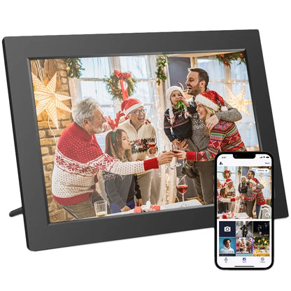 WiFi Digital Photo Frame 25.6 cm - IPS HD Touch Screen with 32GB Storage and App Photo Sharing for Family Gifts, Video