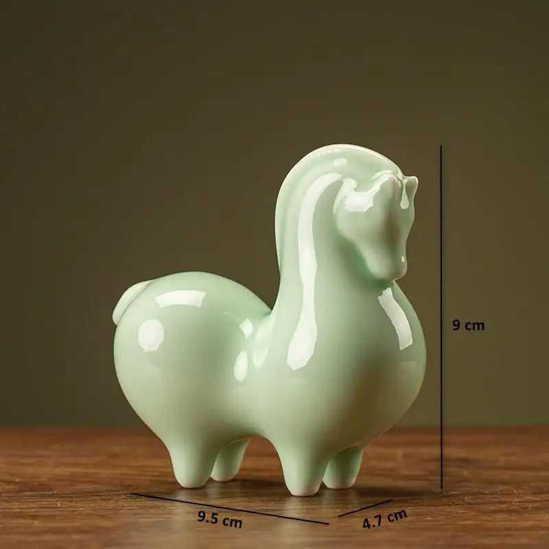 Chinese Tang Dynasty Style Ceramic Horse Figurine