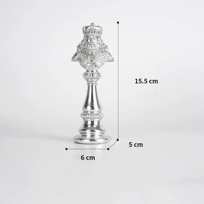 Elegant Resin Chess Piece Sculptures