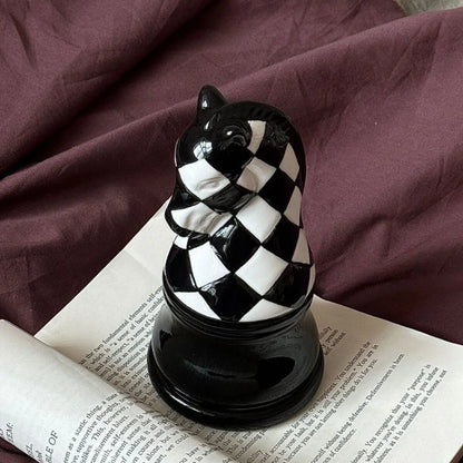 Ceramic Chess Piece Toothpick Holder - Luxury Desktop Decor