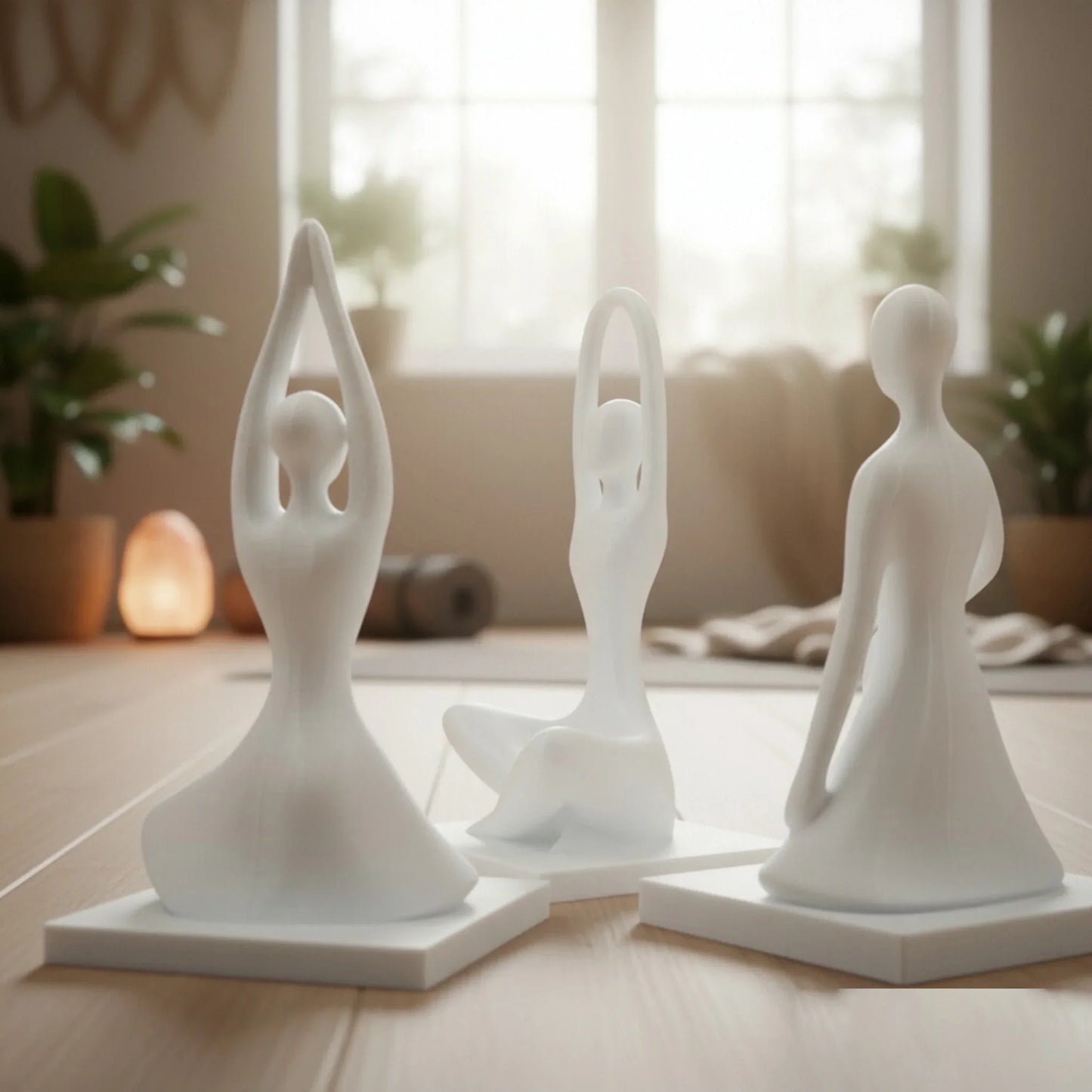 Simple Zen Yoga Figure Ornaments for Meditation Spaces