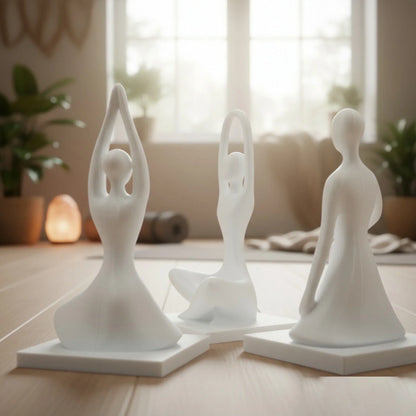 Simple Zen Yoga Figure Ornaments for Meditation Spaces