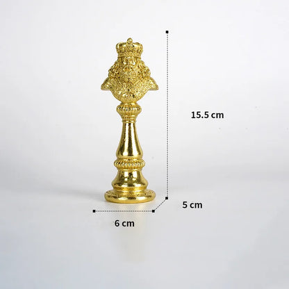 Elegant Resin Chess Piece Sculptures