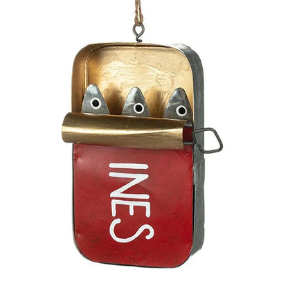 Coastal Sardine Can Hanging Ornament DIY Tin Fish Home Decor
