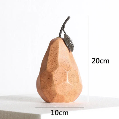 Nordic Ceramic Fruit Sculptures