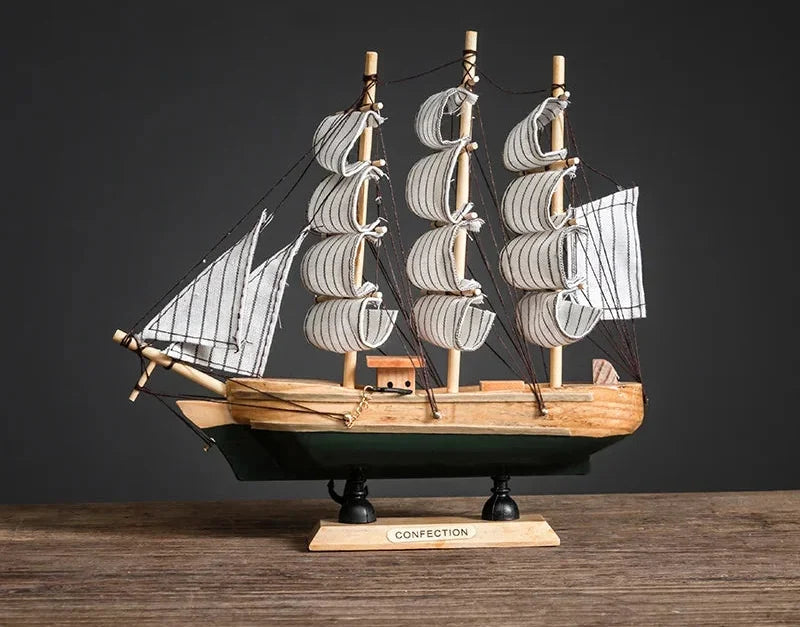 Creative & Luxury Metal Sailing Ship Model Figurines