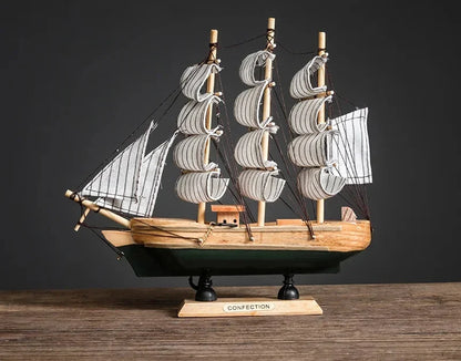 Creative & Luxury Metal Sailing Ship Model Figurines