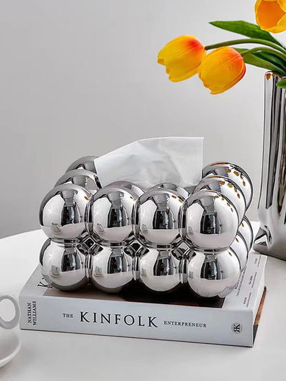 Nordic Ceramic Bubble Ball Tissue Box Cover & Storage Ornament