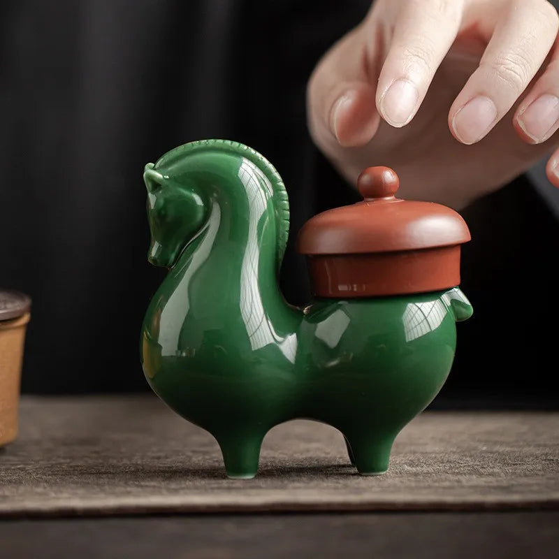 Chinese Tang Dynasty Style Ceramic Horse Figurine