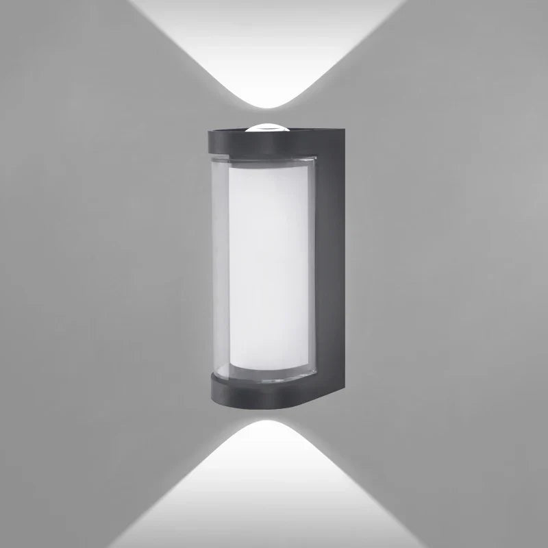 Waterproof LED Wall Light Up and Down - Indoor and Outdoor Sconce for Courtyard, Hallway, Patio, Symmetrical Beam Lighting