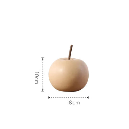 Nordic Ceramic Apple Sculpture