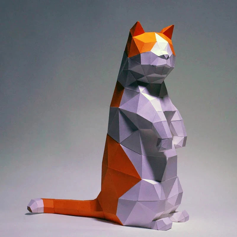 The Papercraft Purr-fection 3D Cat Model Kit