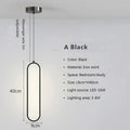 Modern Minimalist LED Pendant Light | Gold & Black Hanging Lamp for Bedroom, Dining & Living Spaces