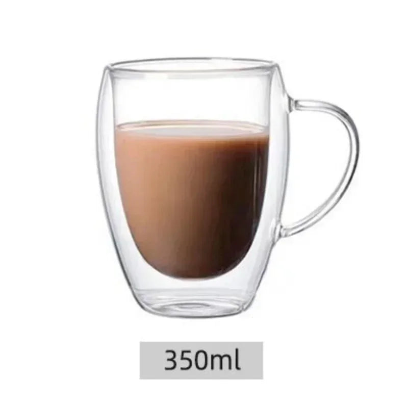 Double Wall Insulated Glass Cup