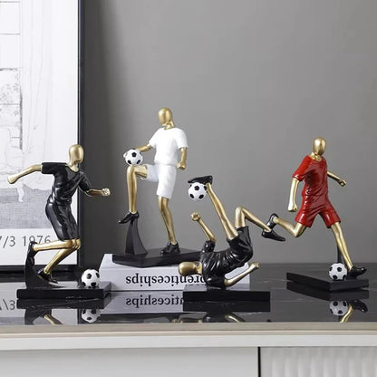 Creative Football & Basketball Player Resin Statue Ornament for Home & Office Decor