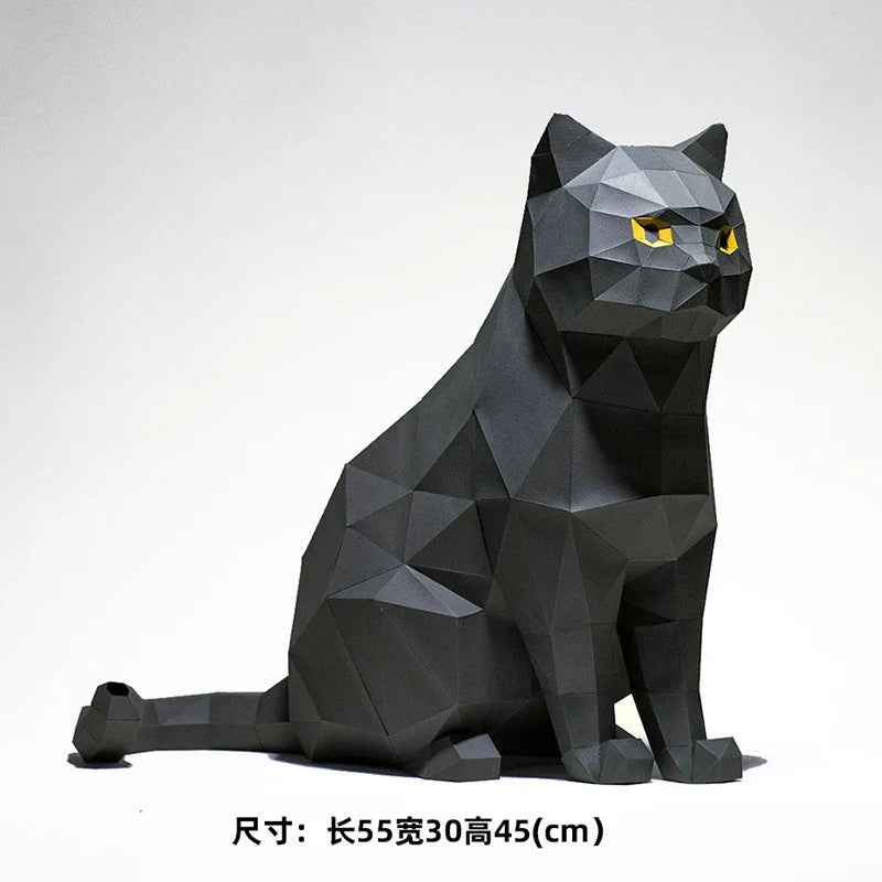 The Papercraft Purr-fection 3D Cat Model Kit