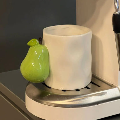 Creative Fruit Handle Ceramic Mug