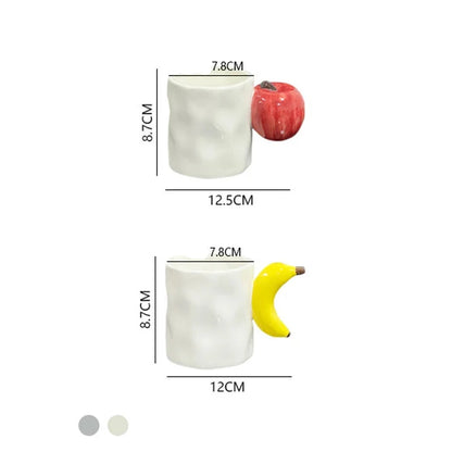 Creative Fruit Handle Ceramic Mug