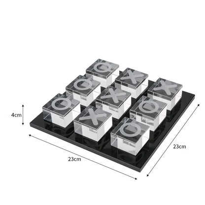 Modern Glass Tic Tac Toe Set