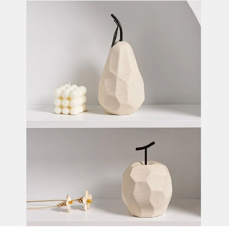 Modern Ceramic Fruit Sculptures