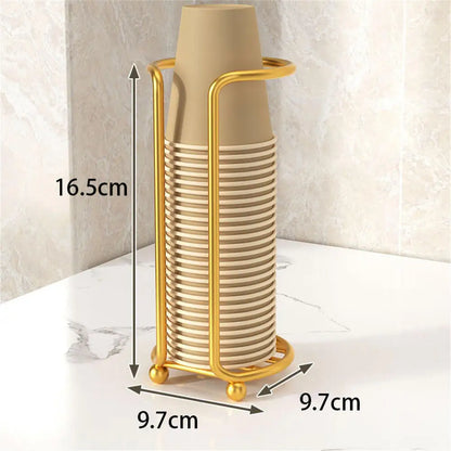 High-Capacity Disposable Cup Holder & Organizer Rack