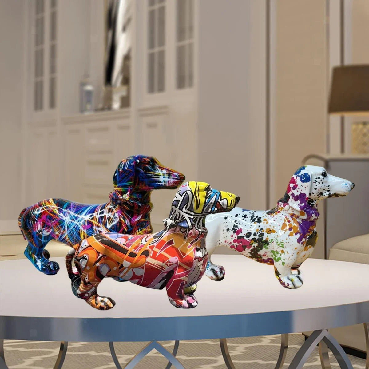 The Urban Paws Graffiti Art Dog Sculptures