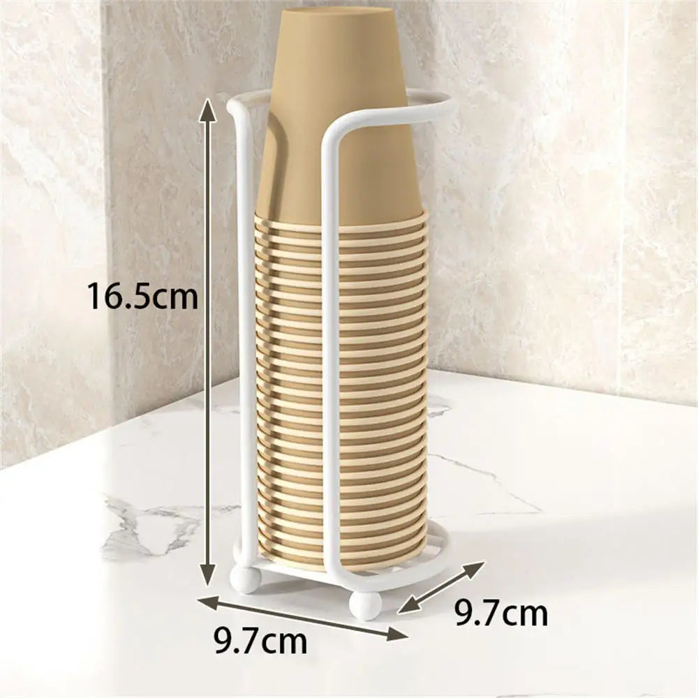 High-Capacity Disposable Cup Holder & Organizer Rack