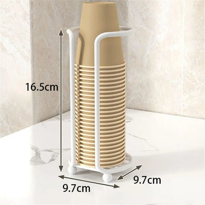 High-Capacity Disposable Cup Holder & Organizer Rack