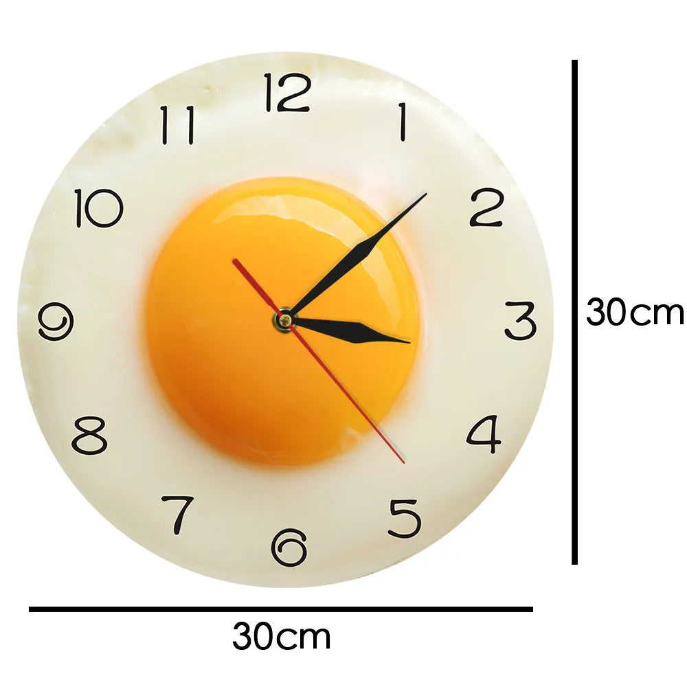 Creative Fried Egg Acrylic Wall Clock